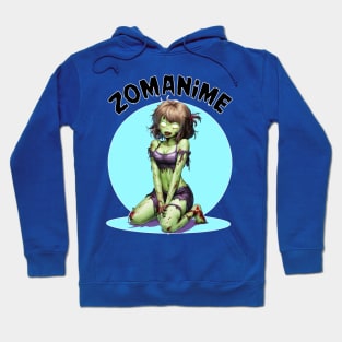 Zombie Anime girl, ZOMANIME cute monster kawaii anime tee Hoodie